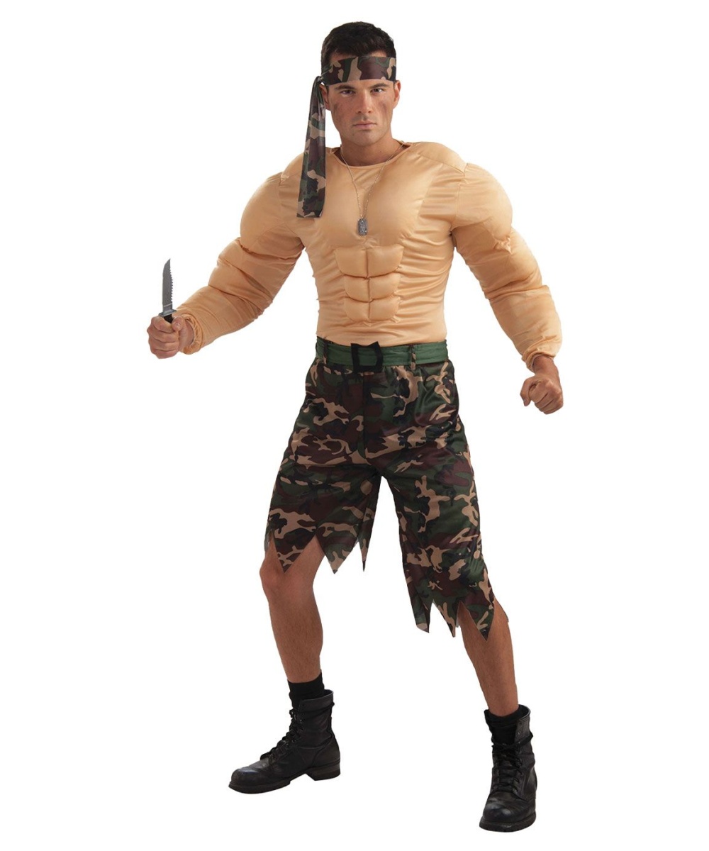 Jungle Commando Mens Muscle Costume - General Category