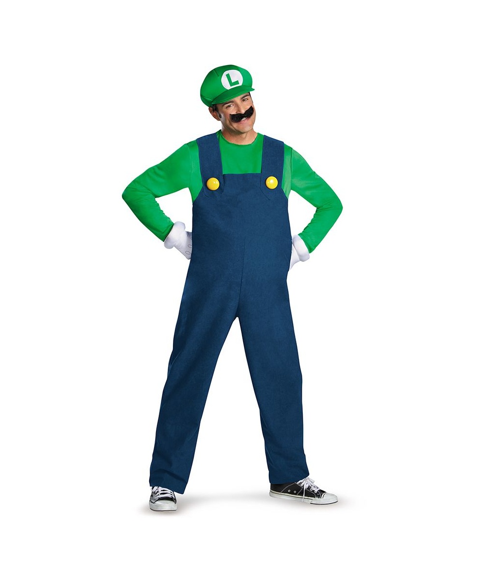  Mens Luigi plus size Costume