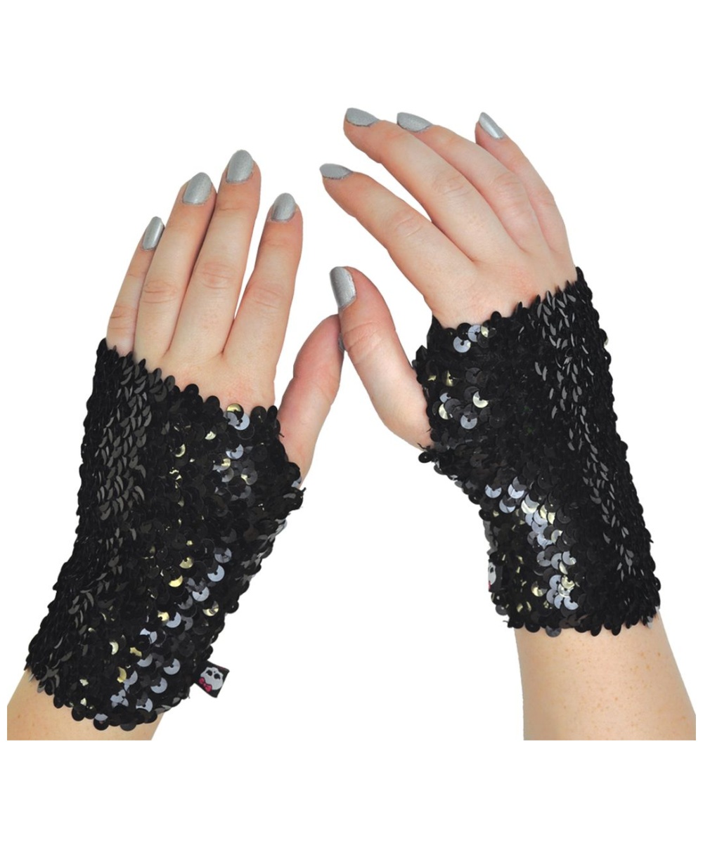  Monster High Black Sequin Glovelettes