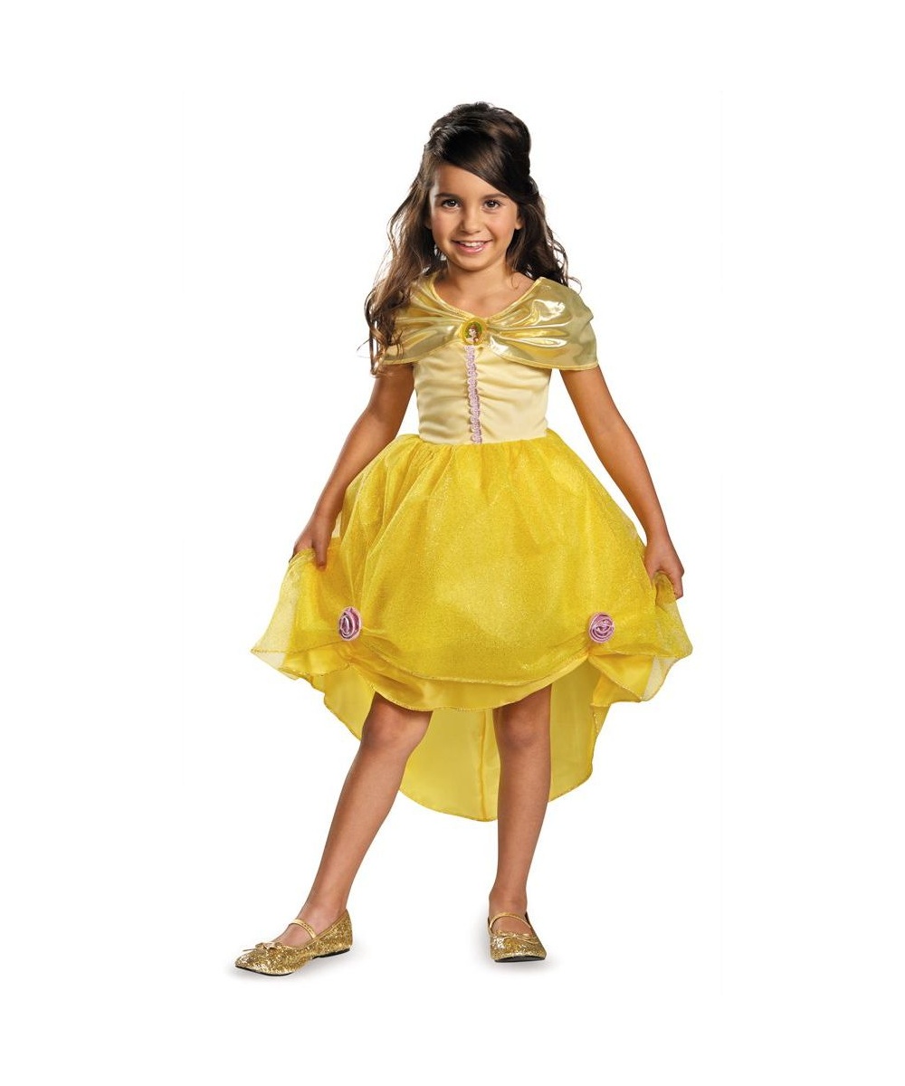 Princess Belle Basic Plus Girls Costume - Girls Costume