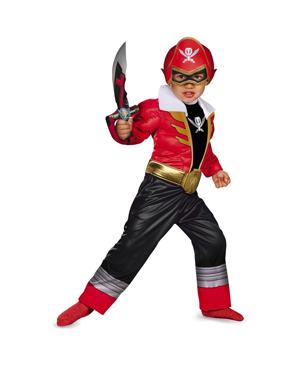Red Ranger Super Megaforce Toddler Muscle Costume