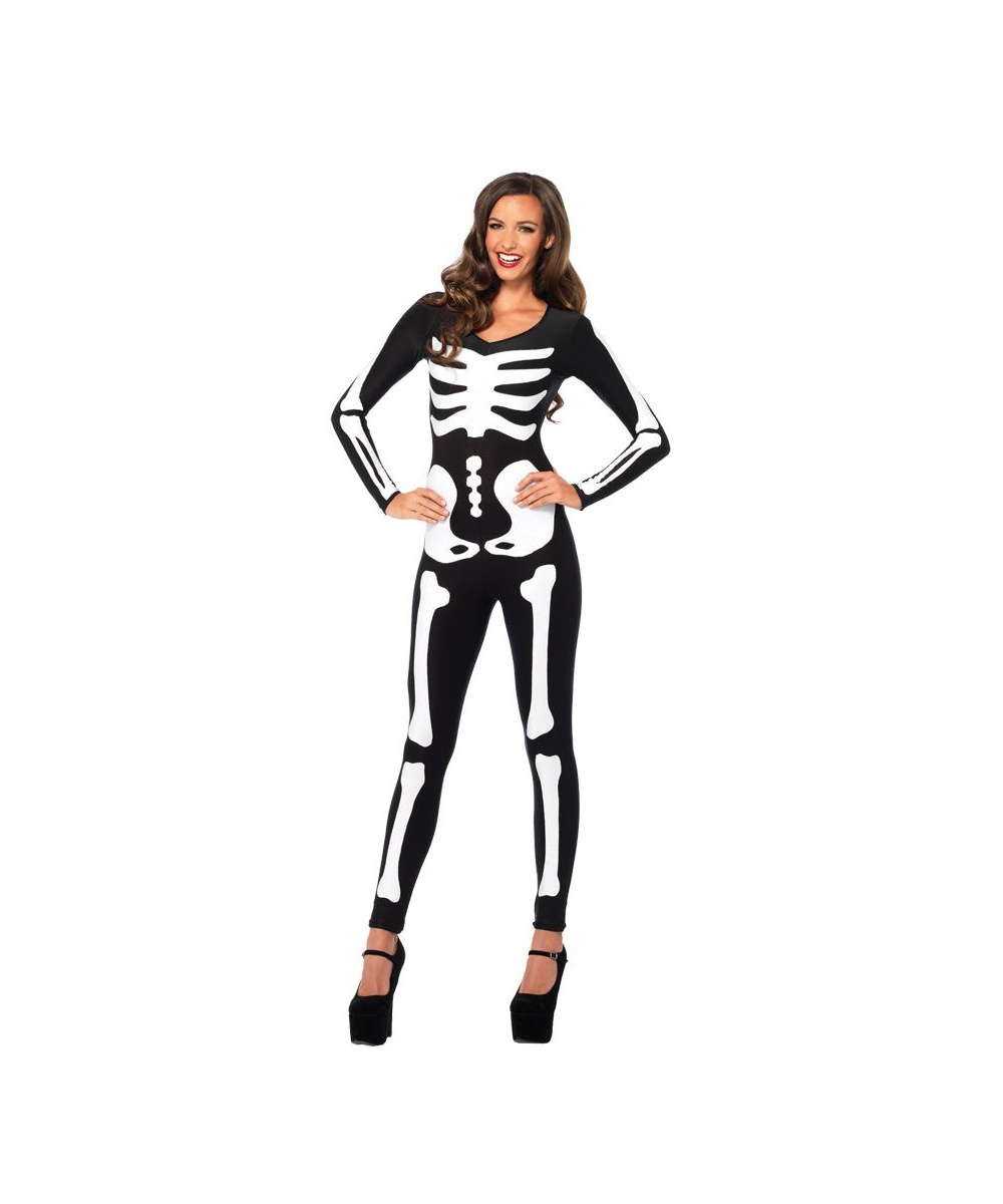  Womens Dark Skeleton Costume