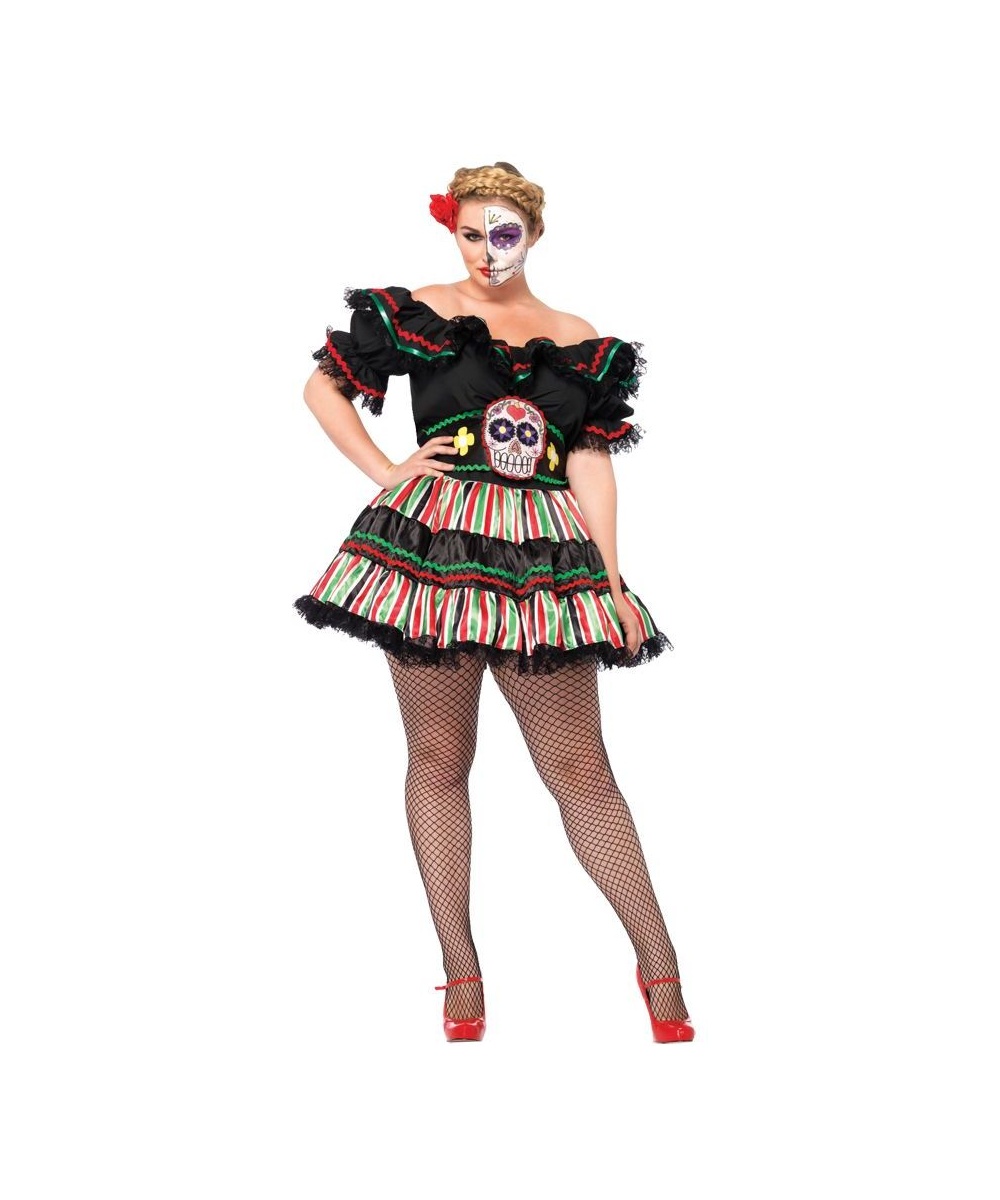 Womens Day of the Dead Costume plus size