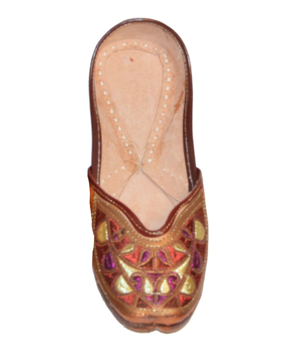 Indian Hand Embroidered Flat Womens Shoes Size 11 - Shoes