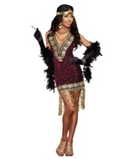 Sophisticated Flapper Lady Costume - 1920s Costumes