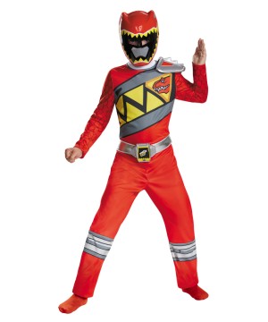  Boys Dino Charge Red Ranger Costume