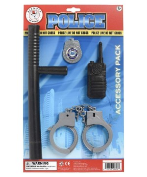 Professional Boys Policeman Costume Accessory Kit