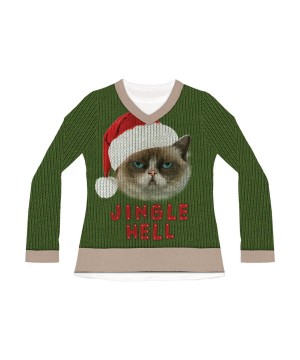 Jingle Hell Cat Ugly Christmas Sweater