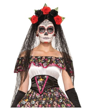 Day of the Dead Costume Kit Set - Accessories