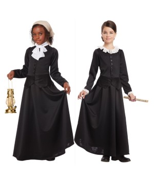  Girls Anthony Harriet Tubman Costume Combo
