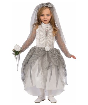 Bony Bride Girls Skeleton Costume