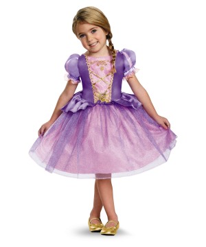  Girls Disney Rapunzel Dress Costume