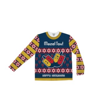 Mazel Tov Ugly Hanukkah Sweater