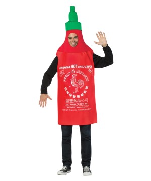Hot Sriracha Sauce Mens Costume