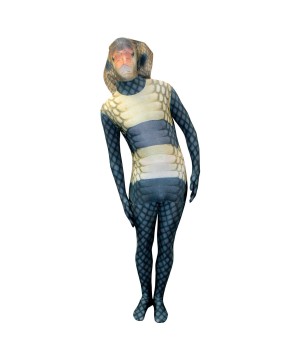 Animal Planet King Cobra Morphsuit Mens Costume