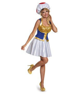 Super Mario Bros Toad Women Costume