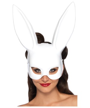 White Bunny Party Mask