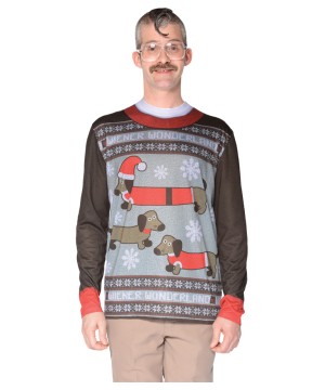 Ugly Christmas Wiener Dog Wonderland Sweater Shirt
