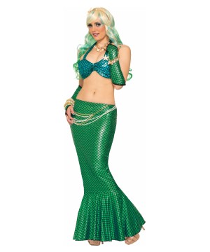 Blue Mermaid Womens Bikini Top