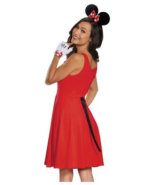 Minnie Mouse Gloves Ears and Tail Women Set