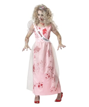 Zombie High School Prom Queen Womens Costume