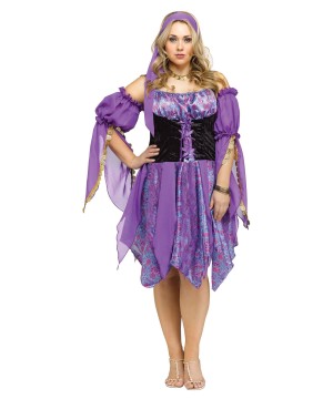 Gypsy Fortune Teller Womens Plus Size Costume Professional Costumes - Diy Plus Size Gypsy Costume