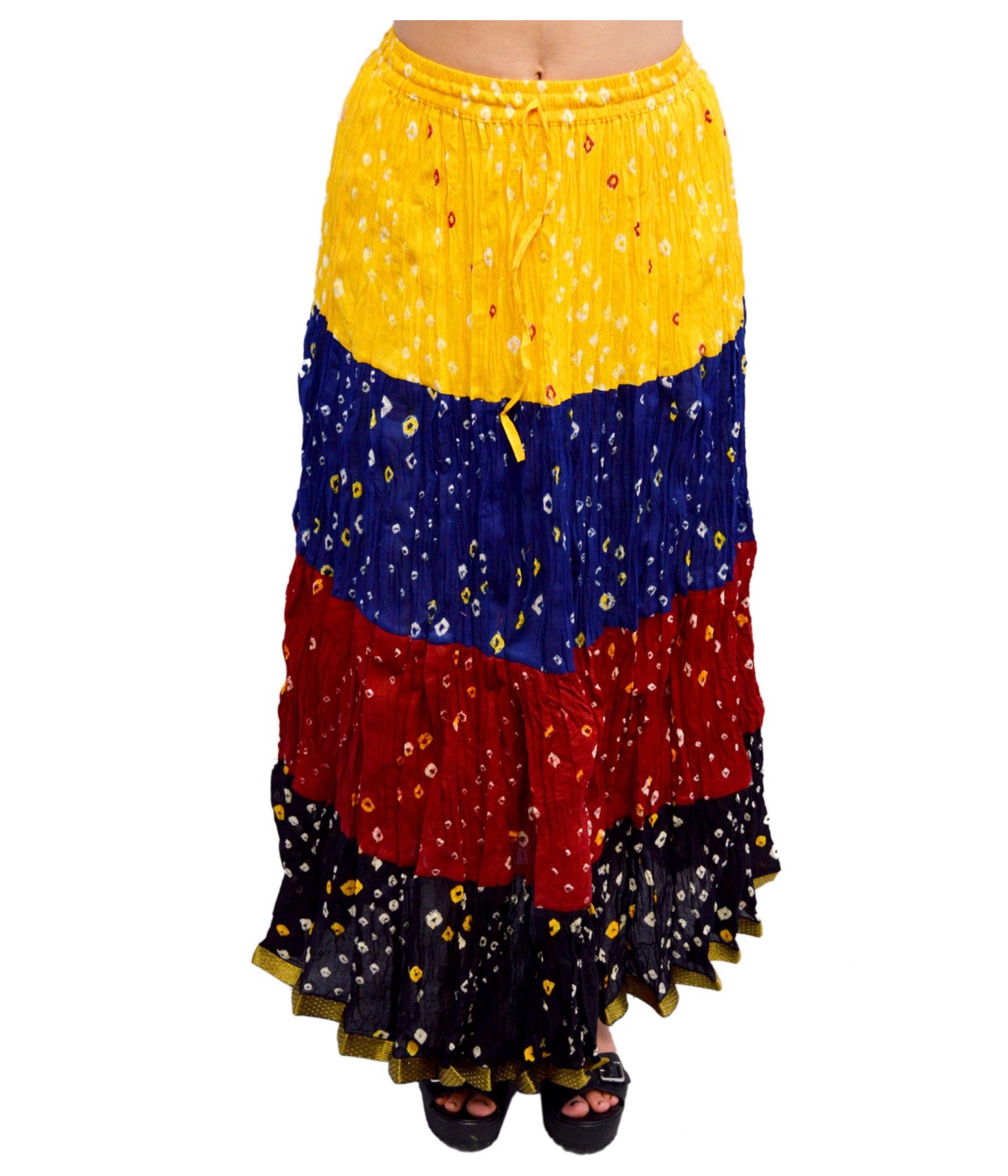  Bandhej Rajasthani Color Cotton Skirt