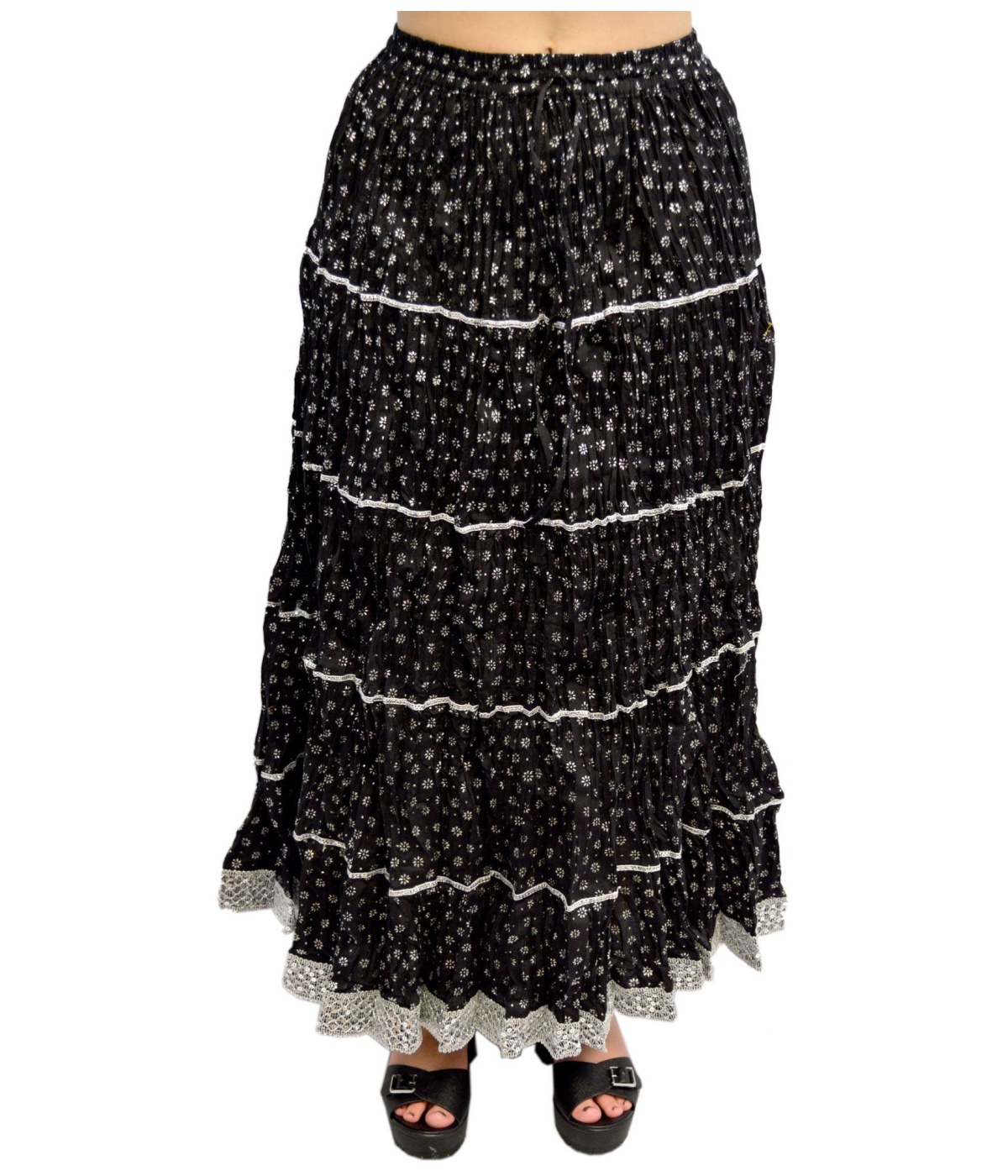  Booti Pattern Long Indian Skirt