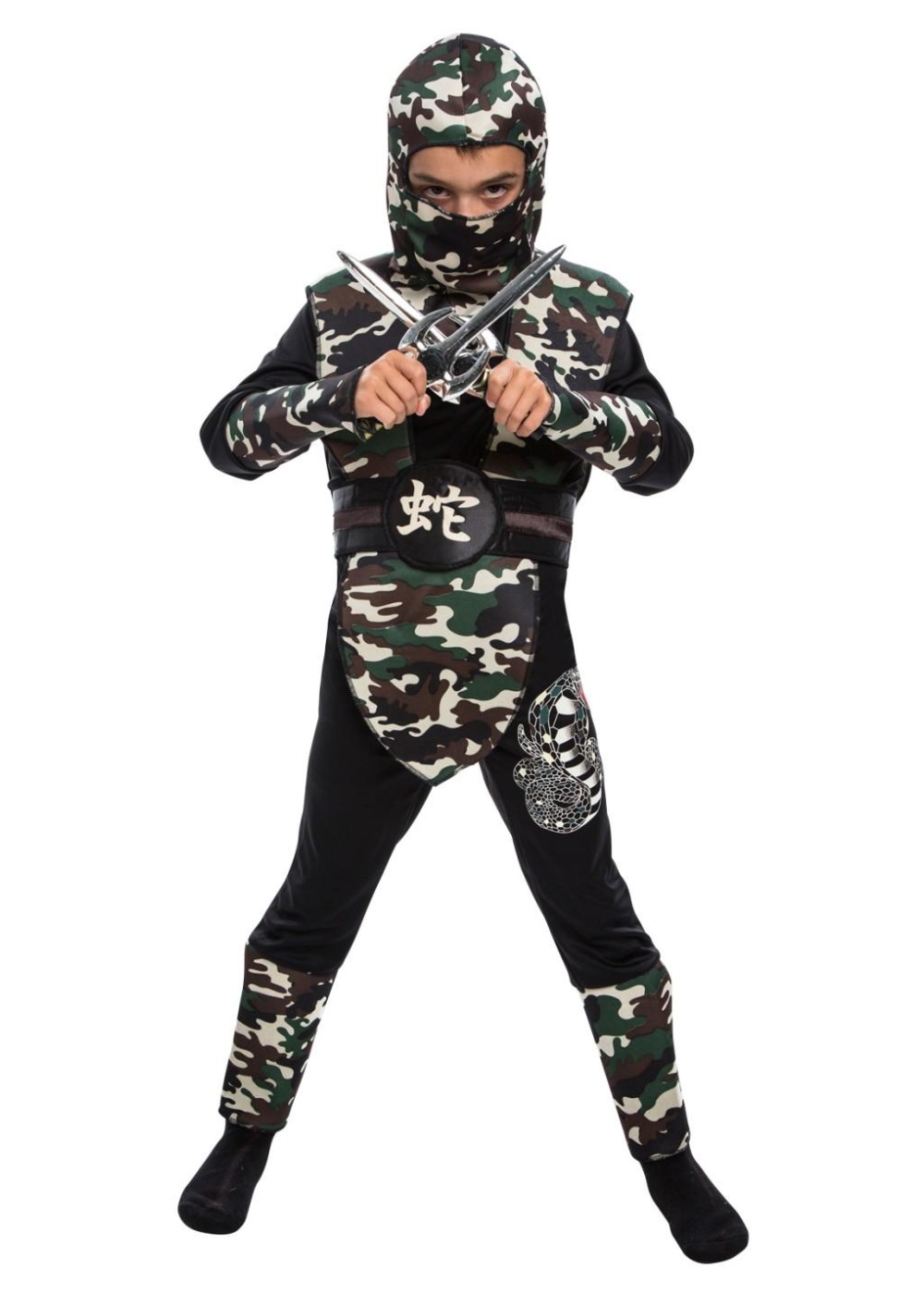  Boys Camouflage Ninja Costume