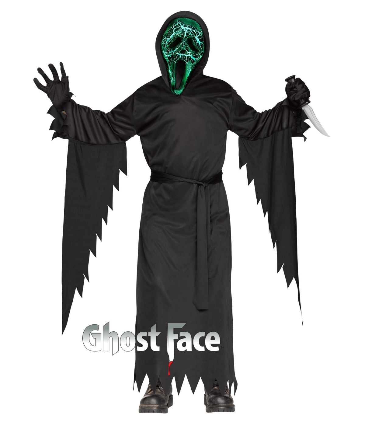 Smoldering Scream Ghost Face Boys Costume - Ghost Costumes