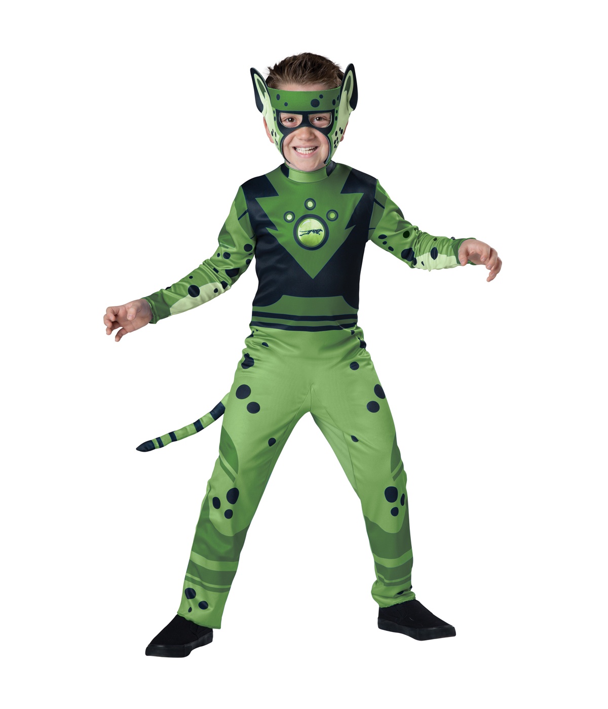 Wild Kratts Green Boys Cheetah Costume