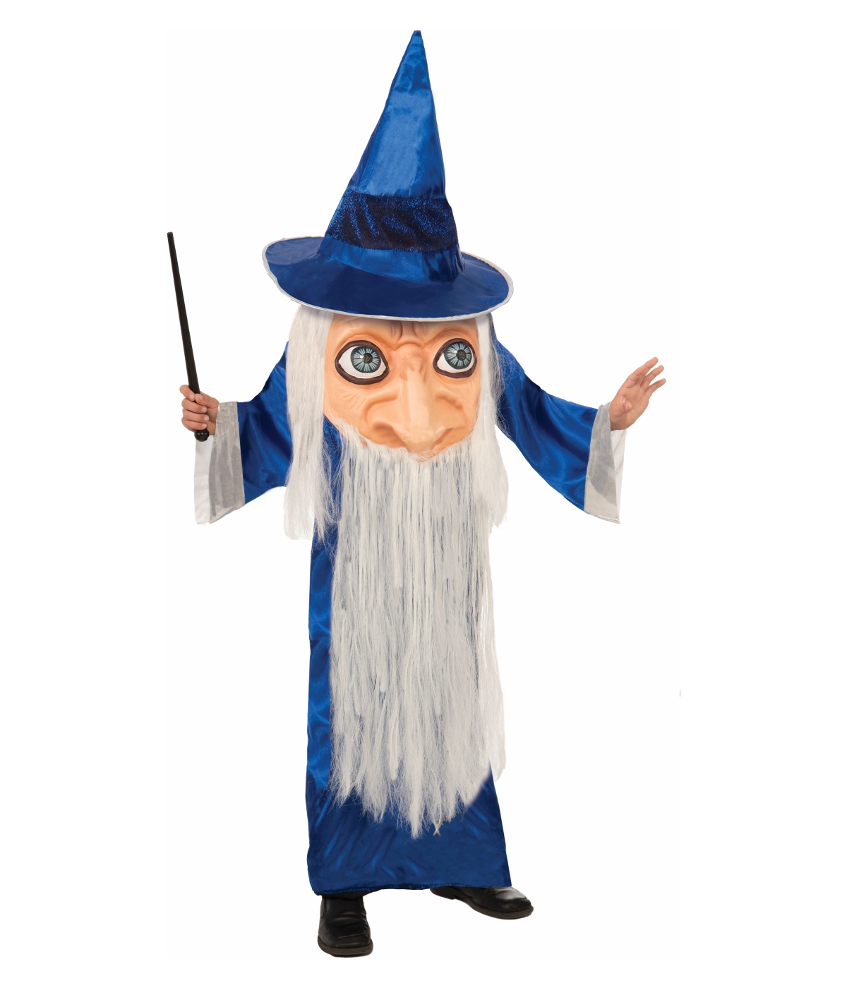 Big Headed Wizard Kids Mascot Costume - Professional Costumes