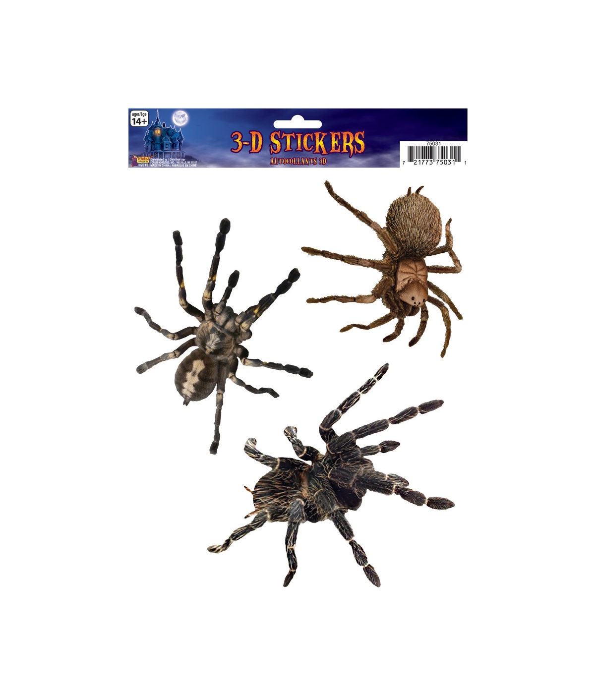  D Spiders Window Cling