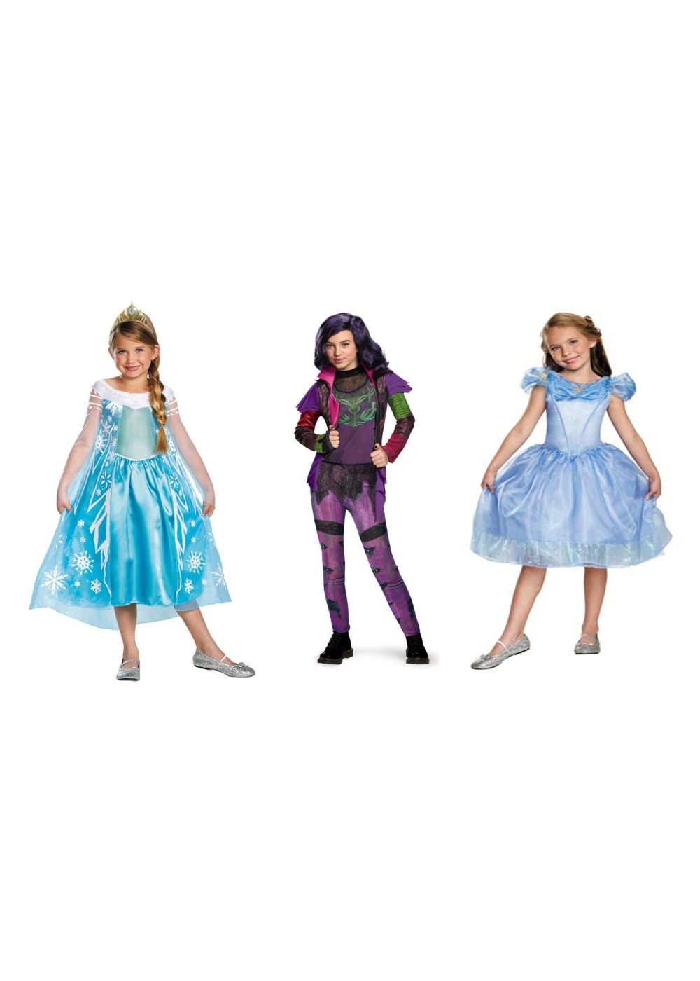  Disney Mal Cinderella and Elsa Costume Set