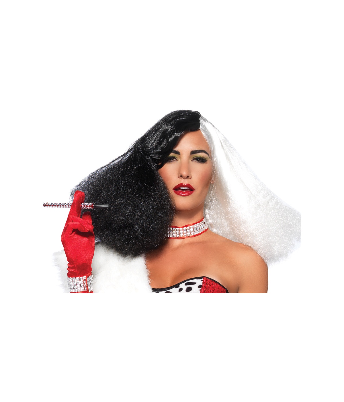  Diva Disco Black White Wig