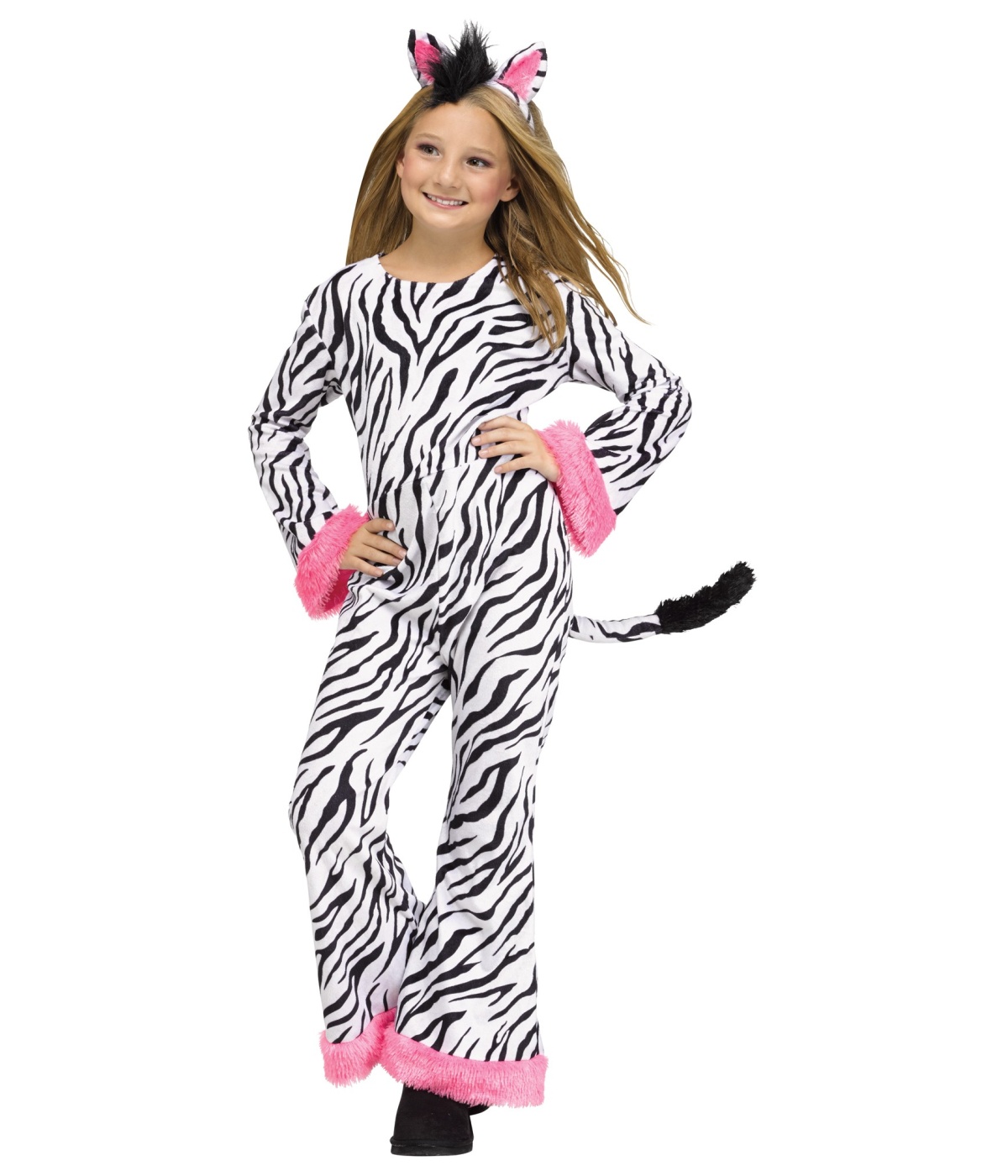  Girls Cool Stripes Zebra Costume