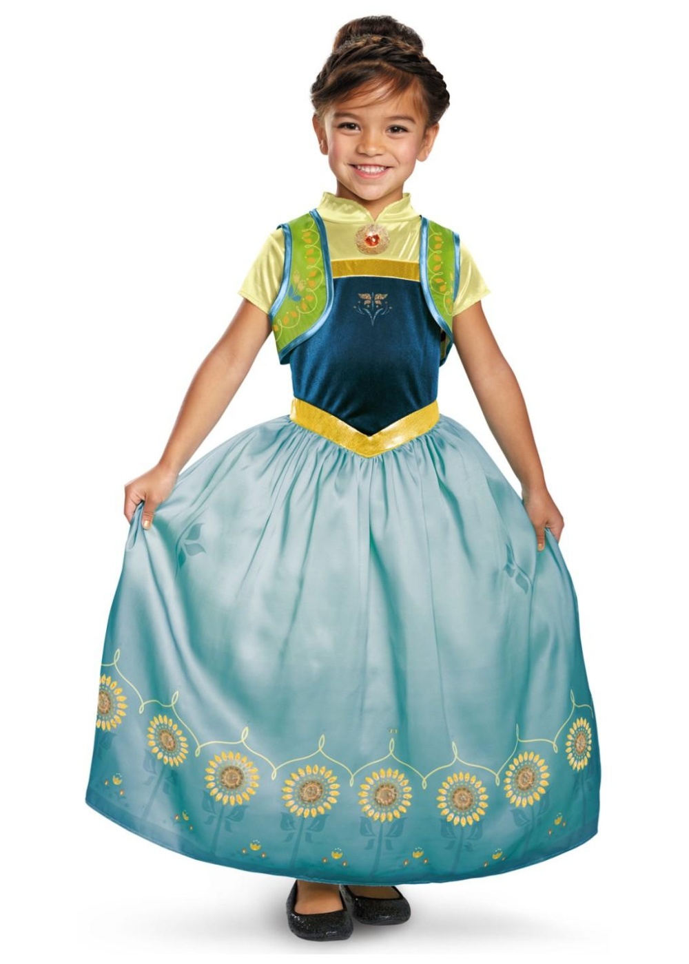 Disney Frozen Fever Anna Girls Costume - Princess Costumes