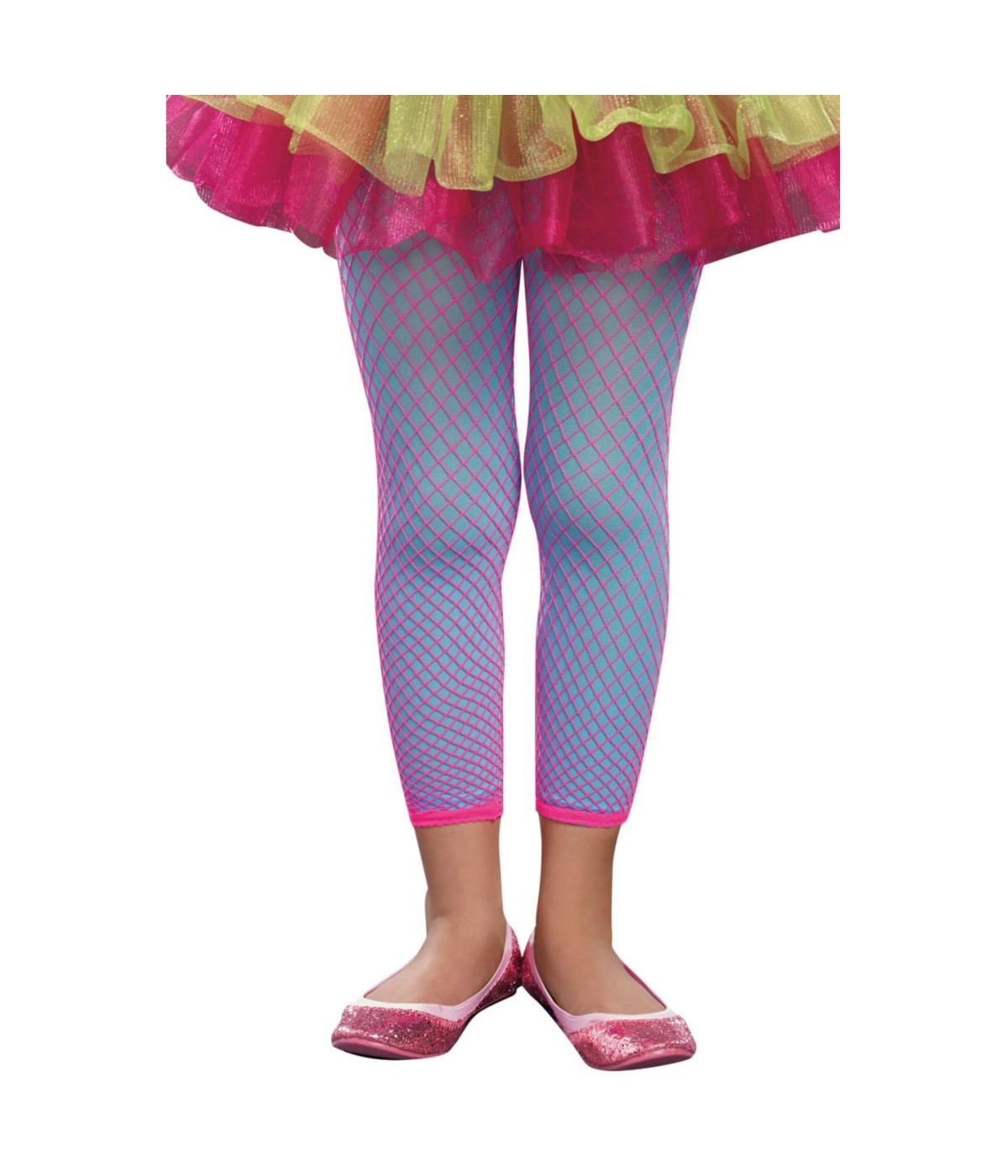  Girls Hot Pink Turquoise Leggings