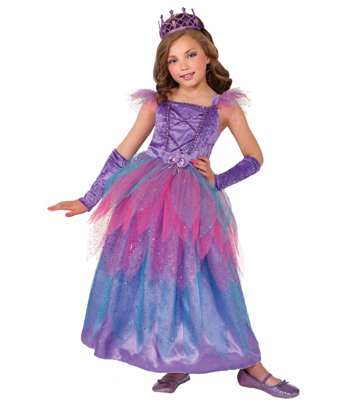  Girls Rainbow Pixie Queen Costume