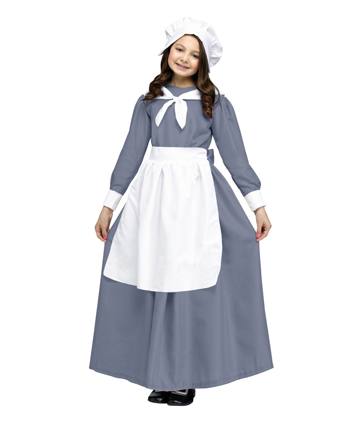 Traditional Pilgrim Girls Costume - Historic Costumes