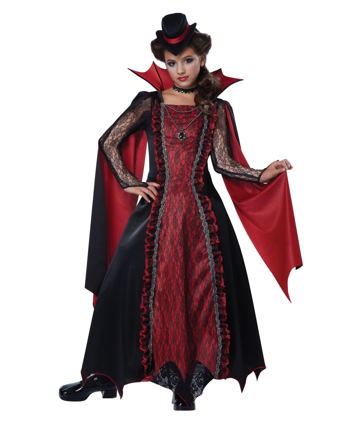  Girls Victorian Vampira Costume