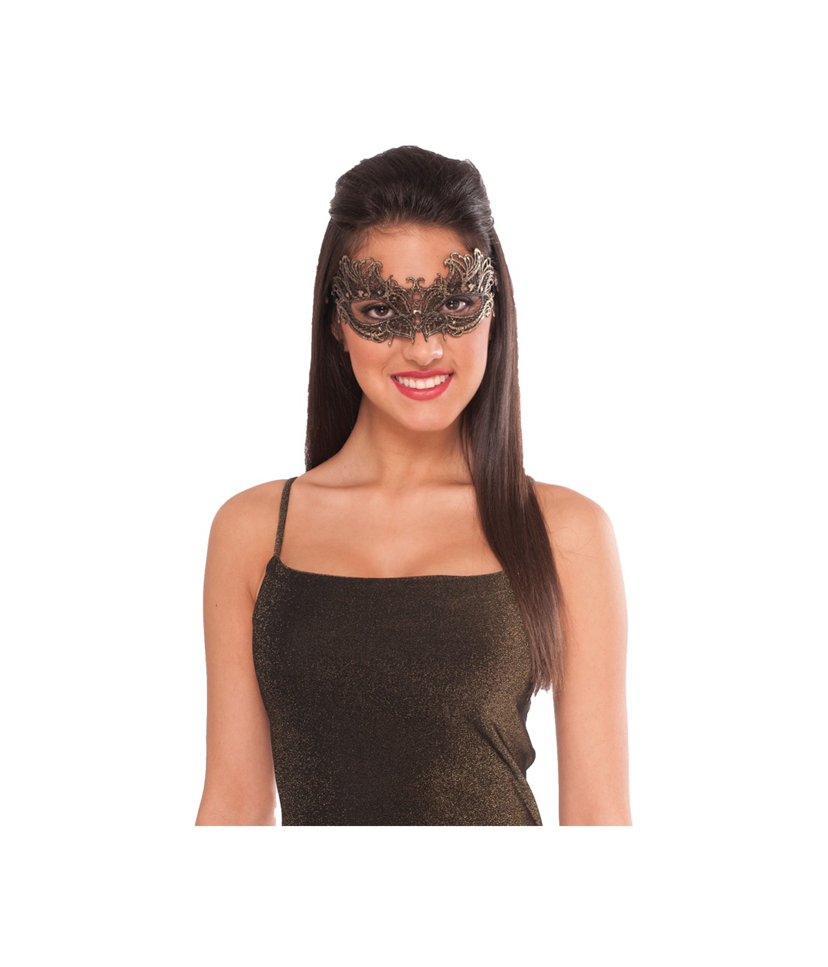  Golden Lace Masquerade Mask