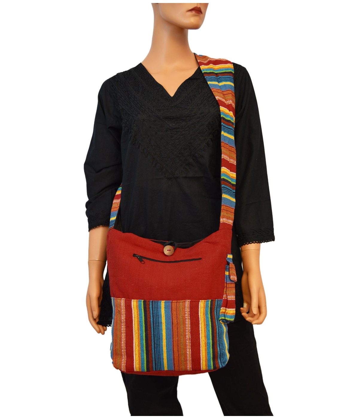  Indian Stripes Tribal Shoulder Bag