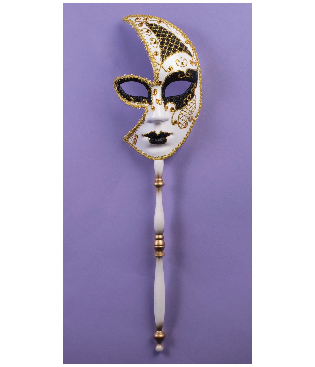  Long Stick Masquerade Mask