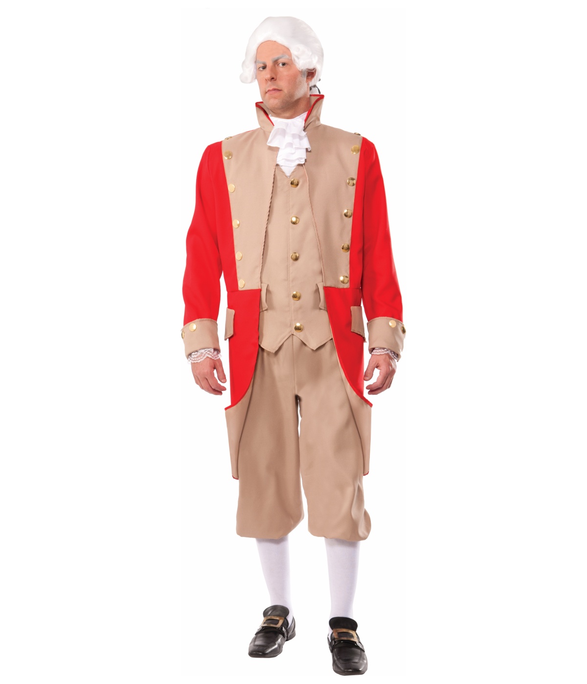 Colonial British Red Coat Mens Costume Patriotic Costumes