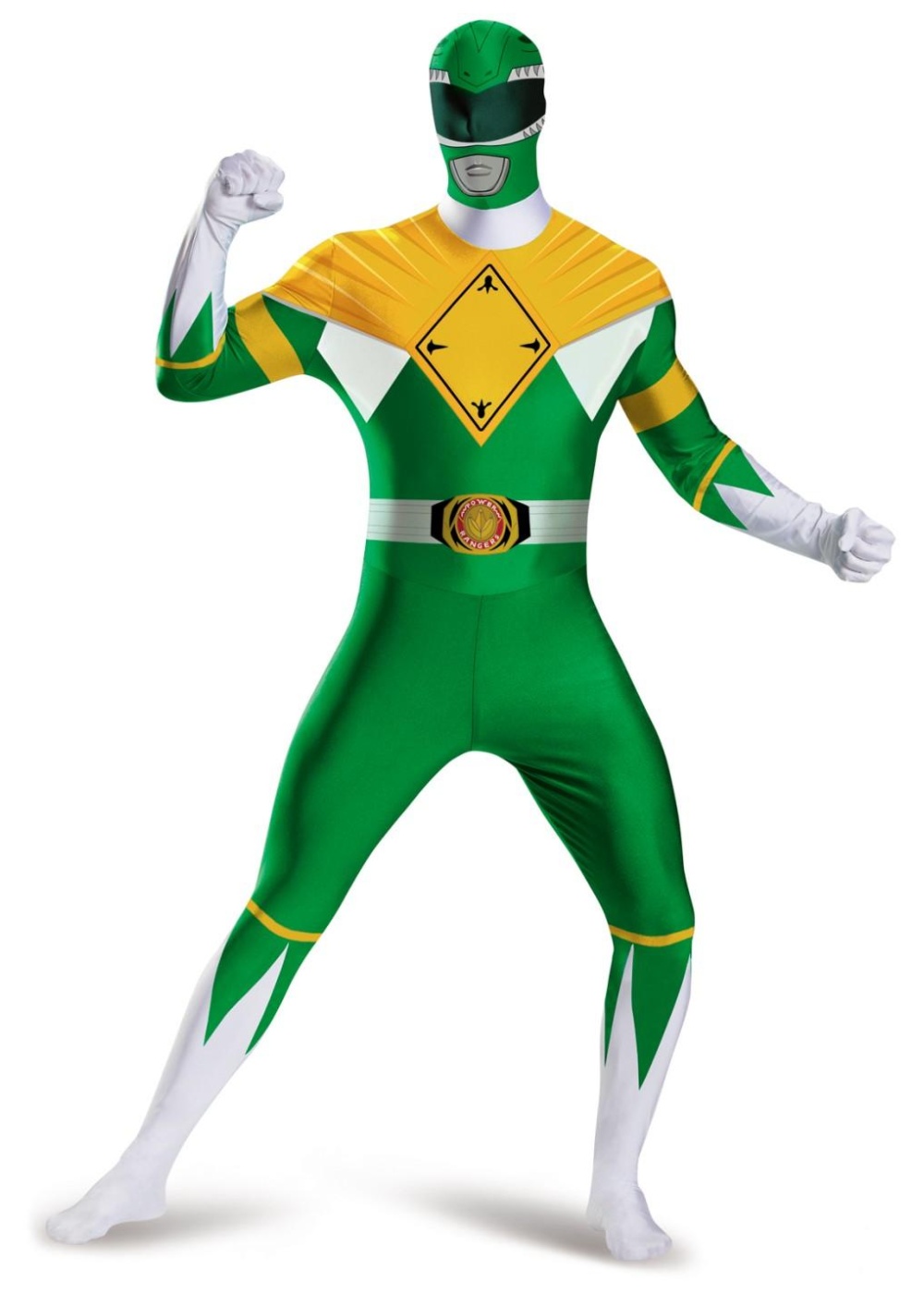 Mens Green Ranger Bodysuit Costume