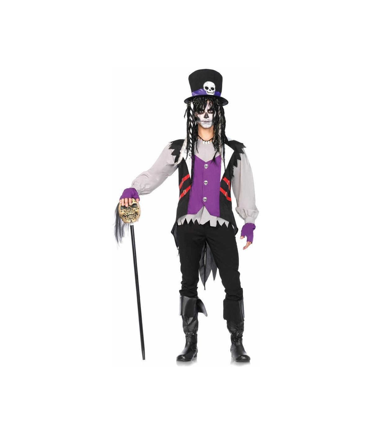  Mens Undead Voodoo Priest Costume