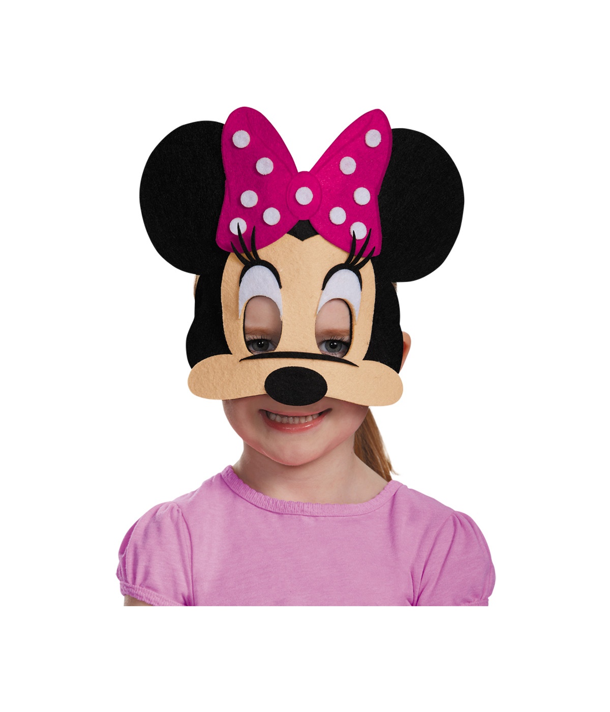  Minnie Mouse Pink Felt Mask
