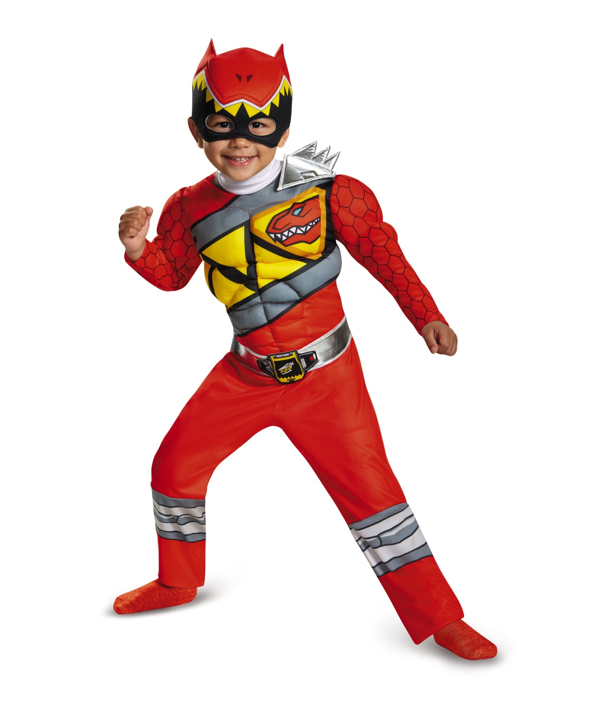 Red Power Ranger Dino Charge Toddler Muscle Costume - TV Show Costumes