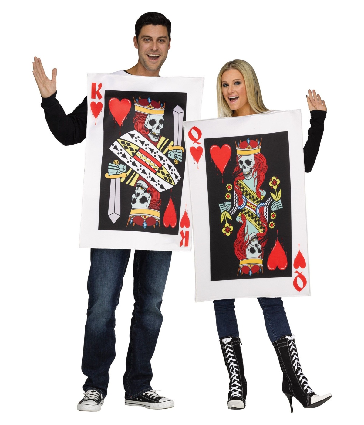  Skeleton Hearts Couples Costume